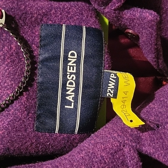 Lands End wool blend coat - Picture 3 of 7